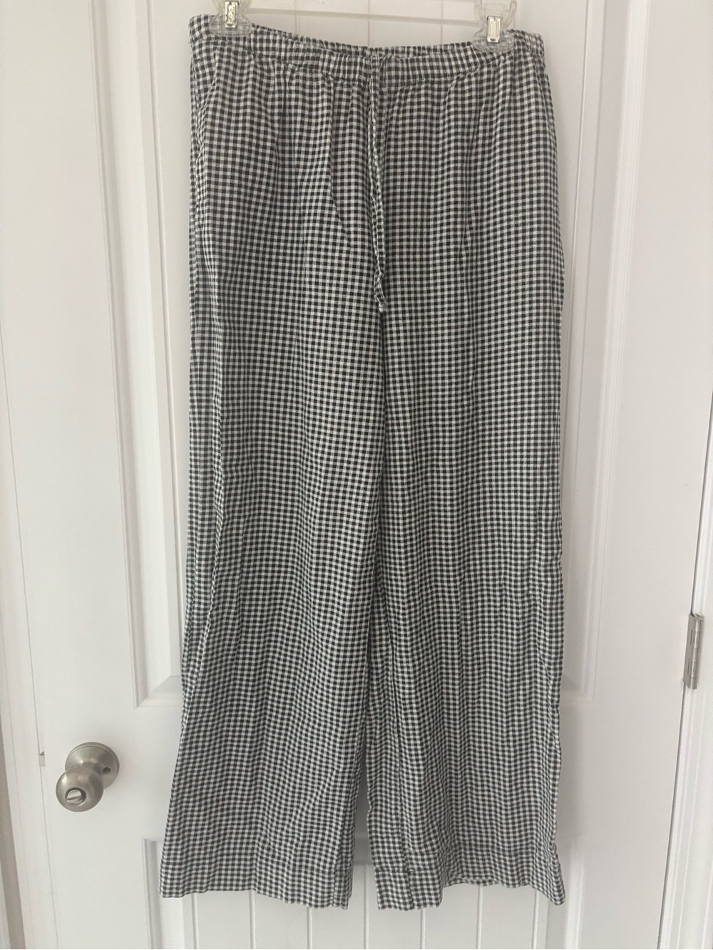 a new day Black and White Gingham Pull on Pants size Small